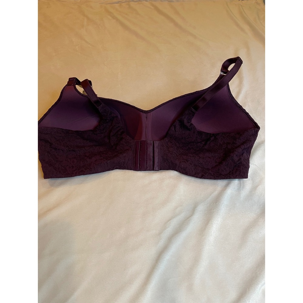 Torrid Curve 360 Back Smoothing Everyday Wire Free Lace Bra Purple 46DD NWT - Picture 2 of 6